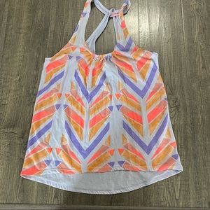 Route 66 racer back tank top purple and orange Juniors size XS
